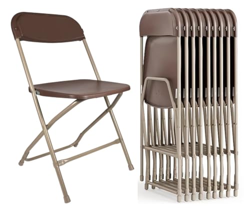 Plastic Folding Chair, 10 Pack, 650lb Weight Capacity S33238