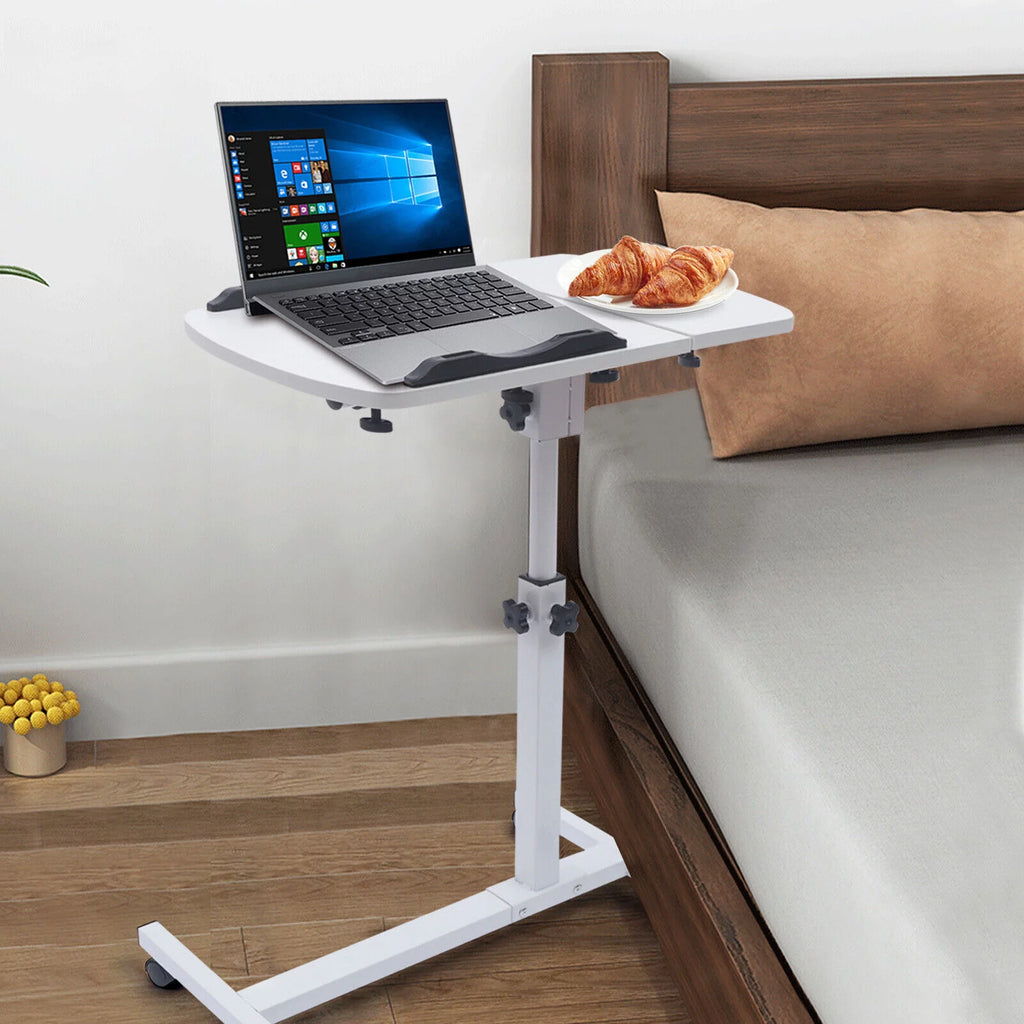 Adjustable Rolling Laptop Desk Sofa Overbed Table M4242
