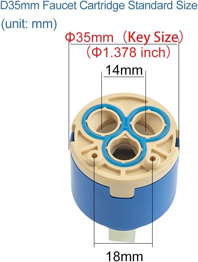 35mm Ceramic Faucet Cartridge Replacement R656