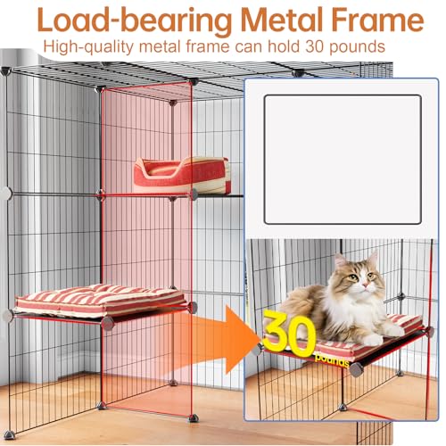 3-Tier Metal Wire Cat Cage Y205119