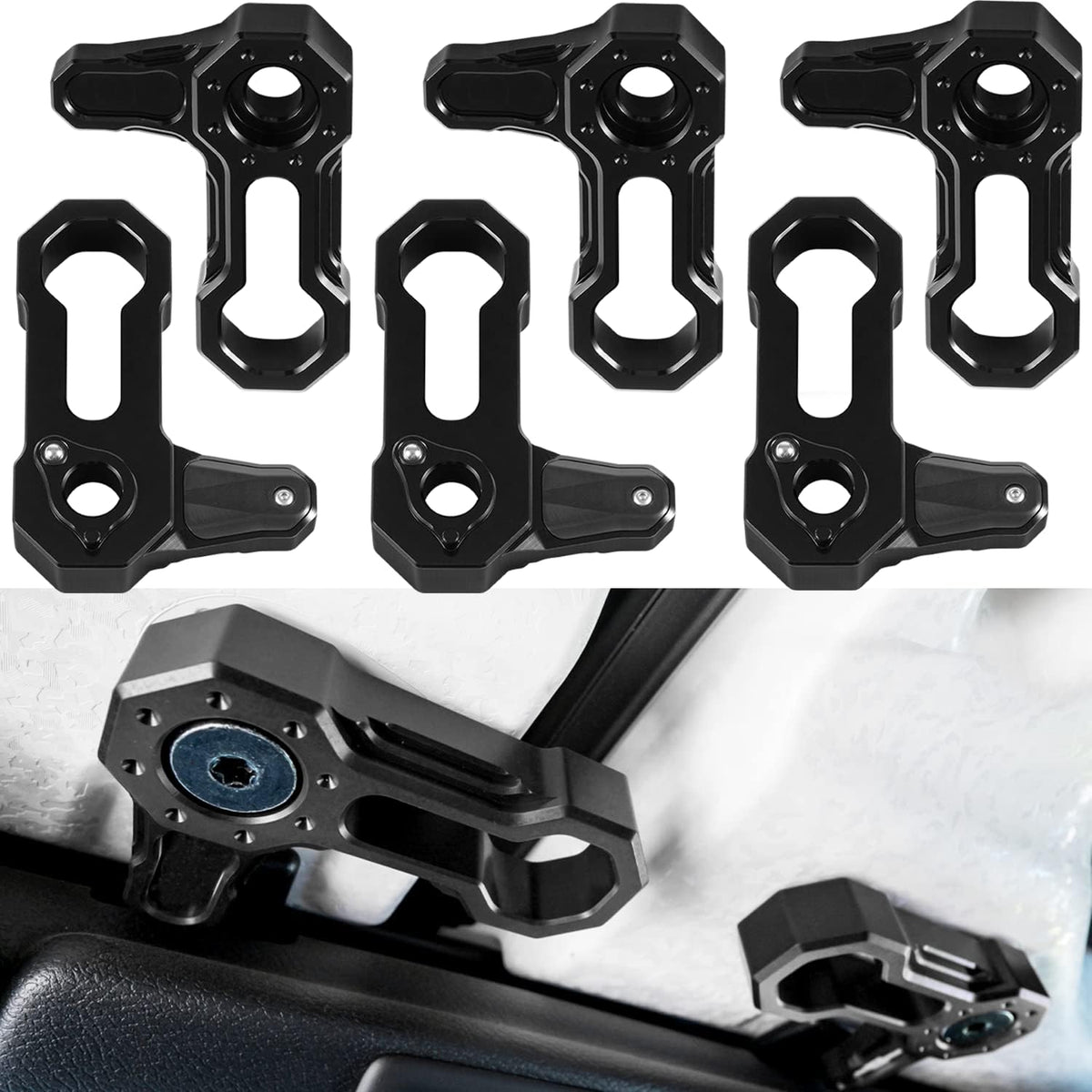 L-Shaped Panel Latch Hardtop Roof Removal Switch Handle Aluminum J61346
