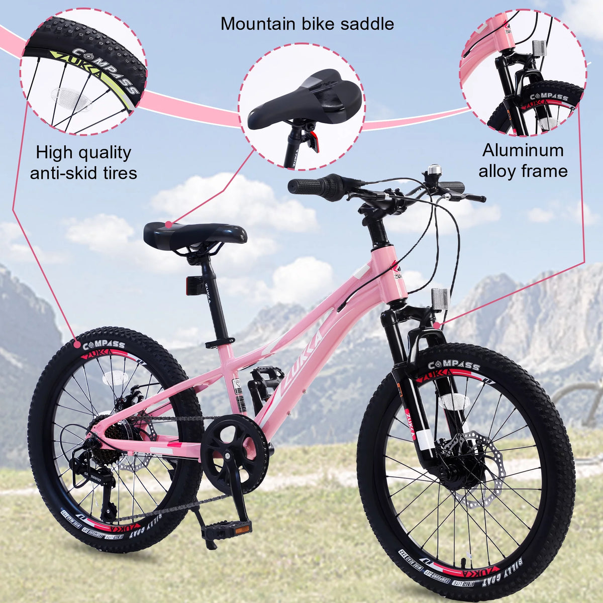 Green 7 Speed Mountain Bike Y5104