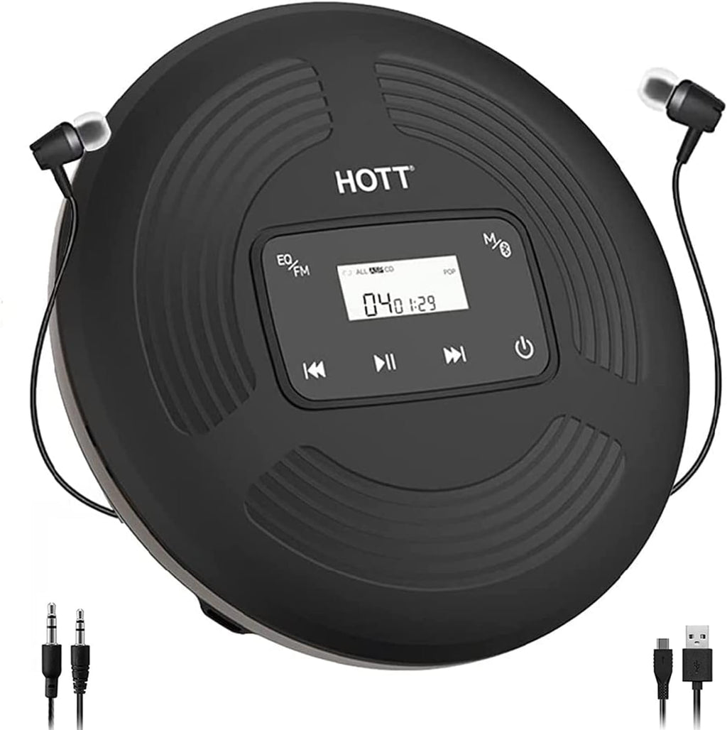 Portable CD Player Rechargeable Bluetooth FM Transmitter M623791