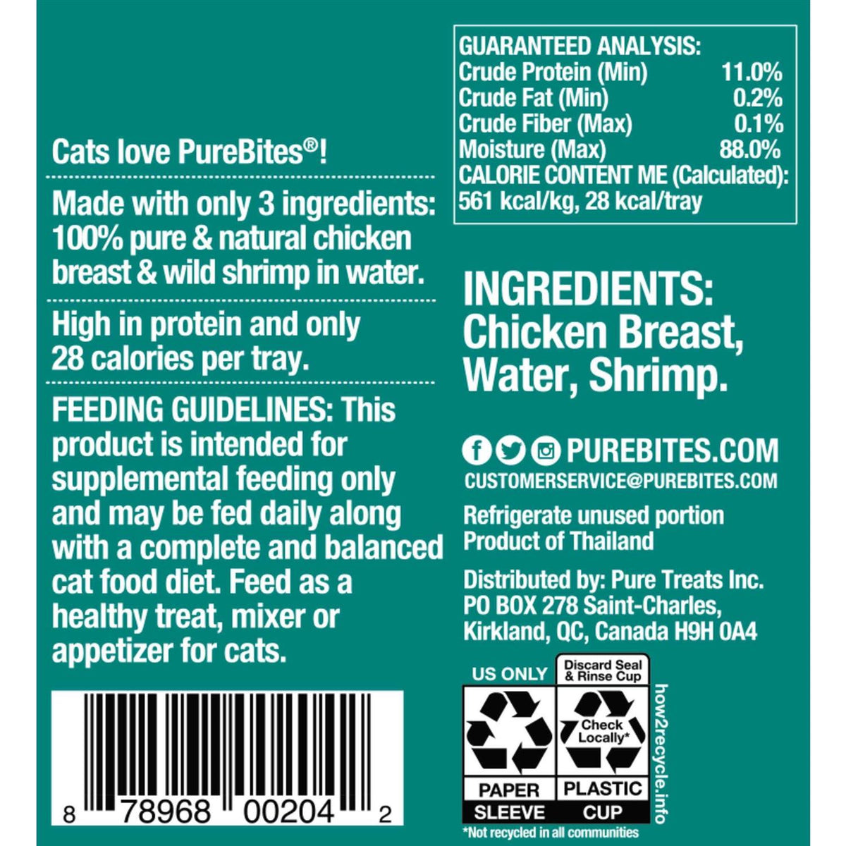 Chicken Breast & Shrimp in Water Cat Food Topper S37994