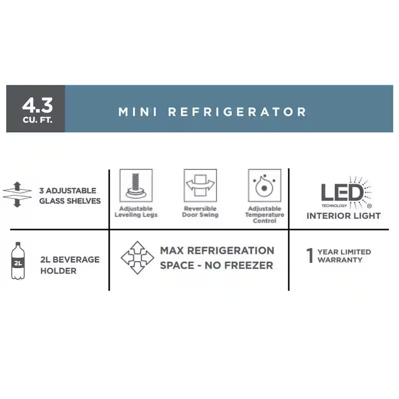 Mini Refrigerator in Black F67561