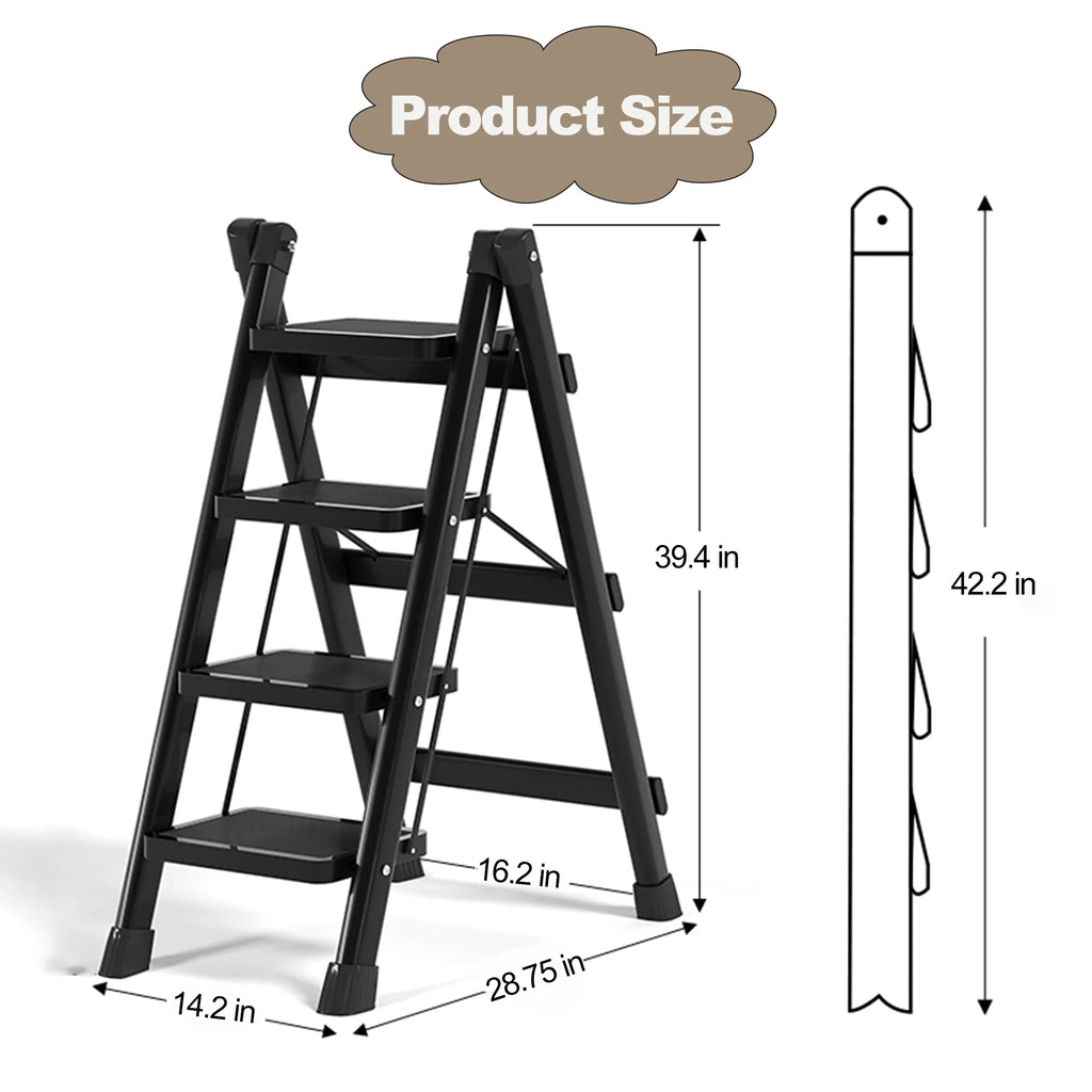 4 Step Ladder Folding Step Stool 330 lbs R54420