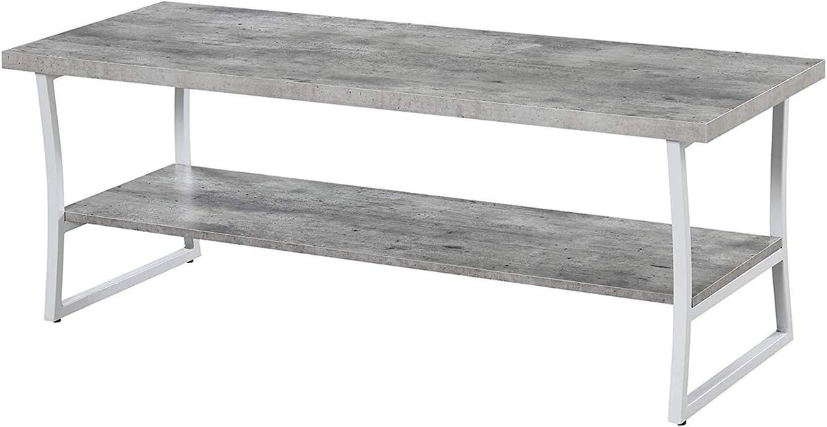 Faux Birch Slate Gray Coffee Table S14673