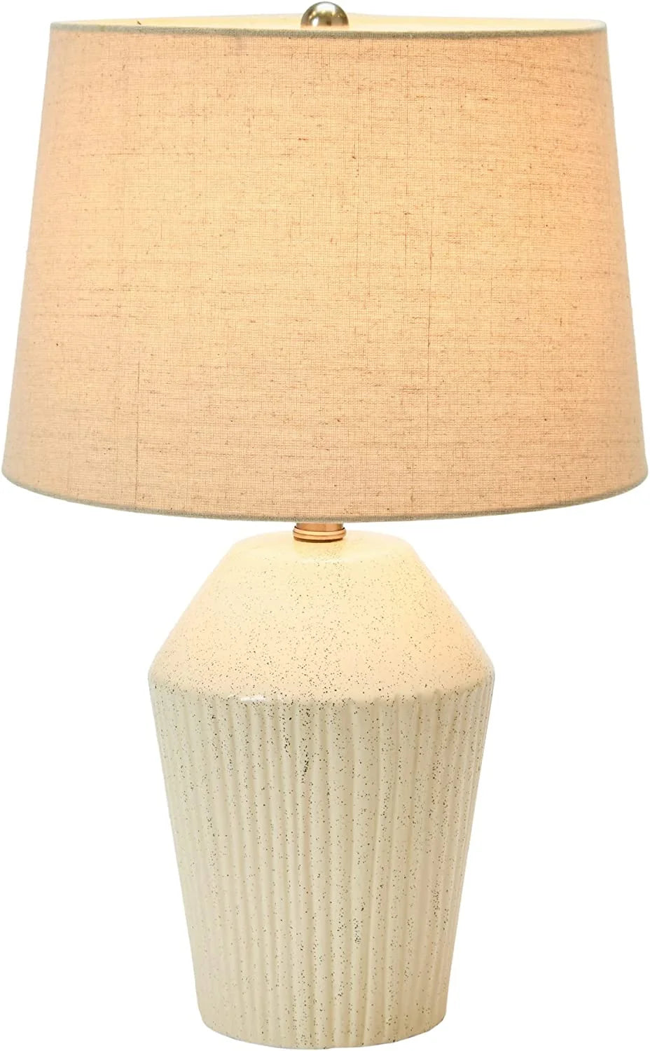 13" Round Stoneware Desk Lamp F25367