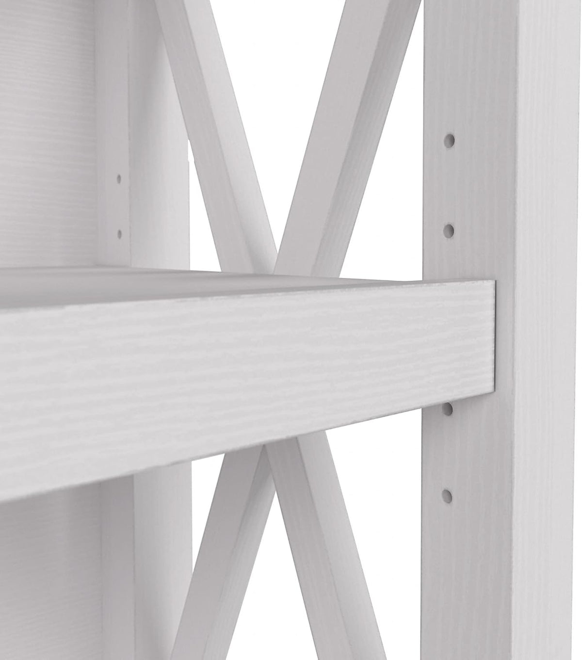 Pure White Oak 2 Shelf Bookcase V300997