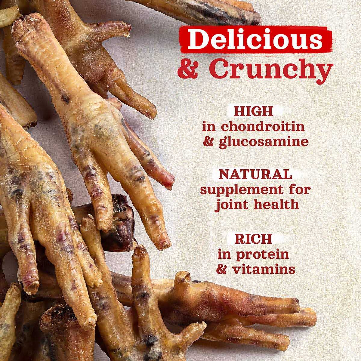 Natural Farm Chicken Feet Dog Treats A768222