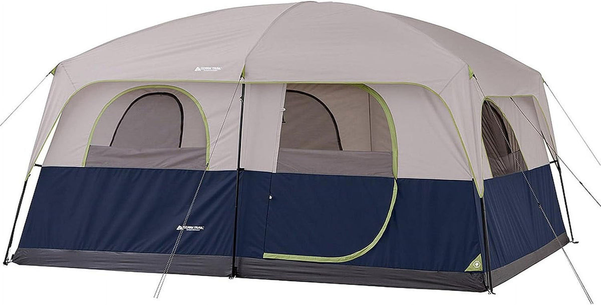 10-Person 2 Room Cabin Tent Waterproof Y574