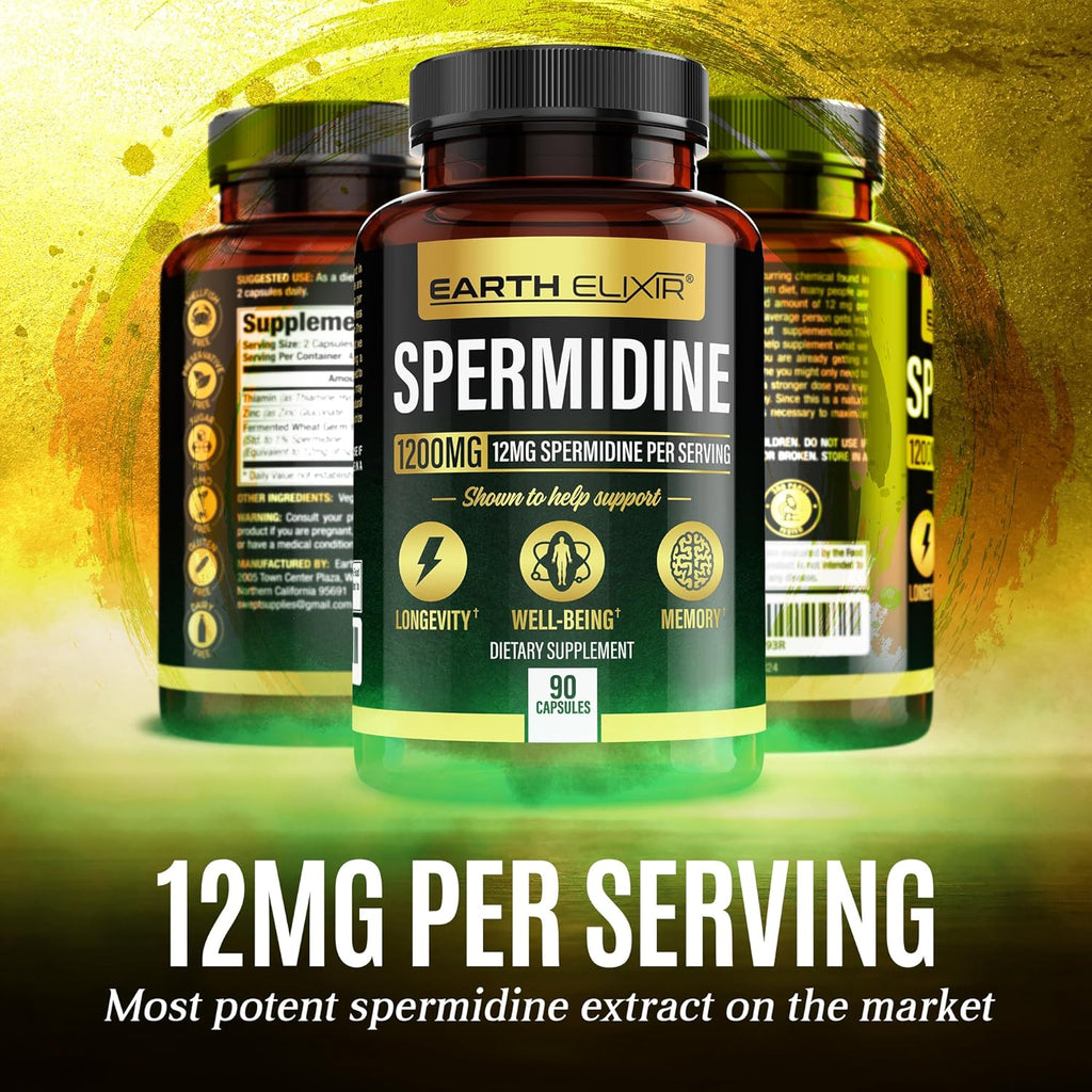 90 Capsules Spermidine Supplements 1200mg T28534