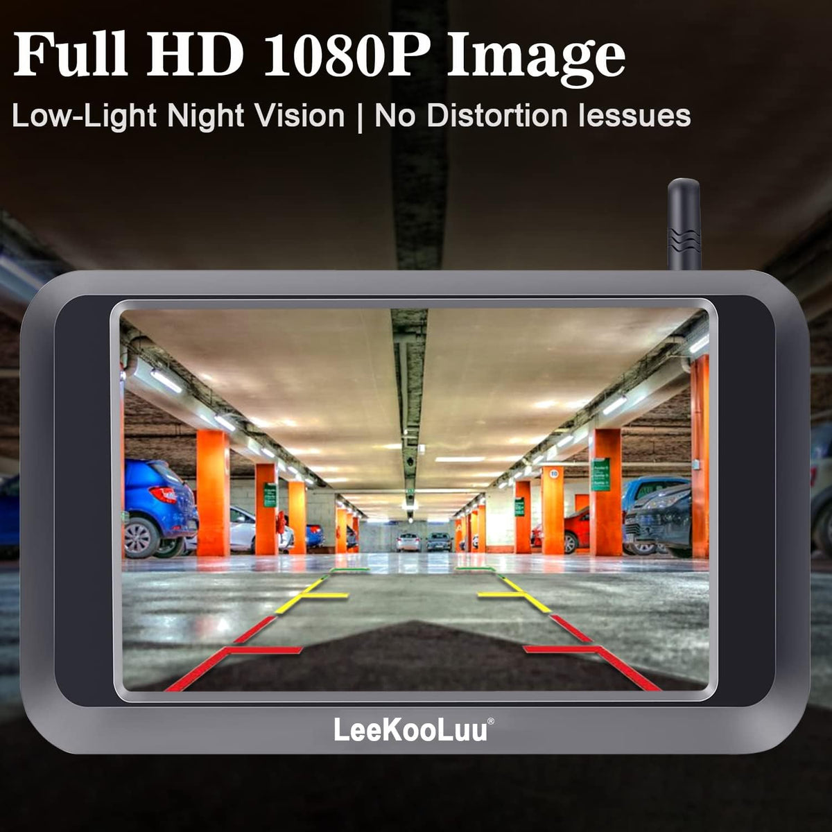 Wireless Backup Camera System with 5'' Monitor Night Vision Two Channels Pack of 2 Z15872