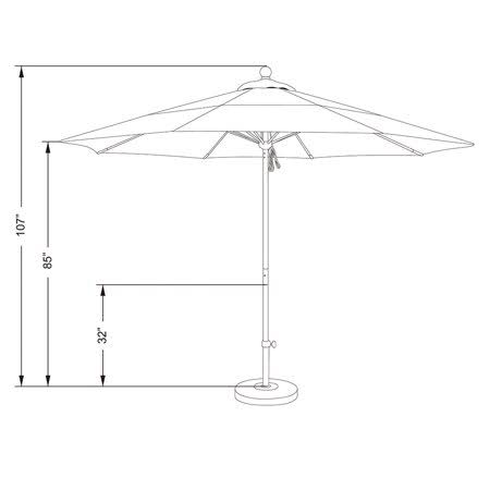 Brick Market Umbrella L250915