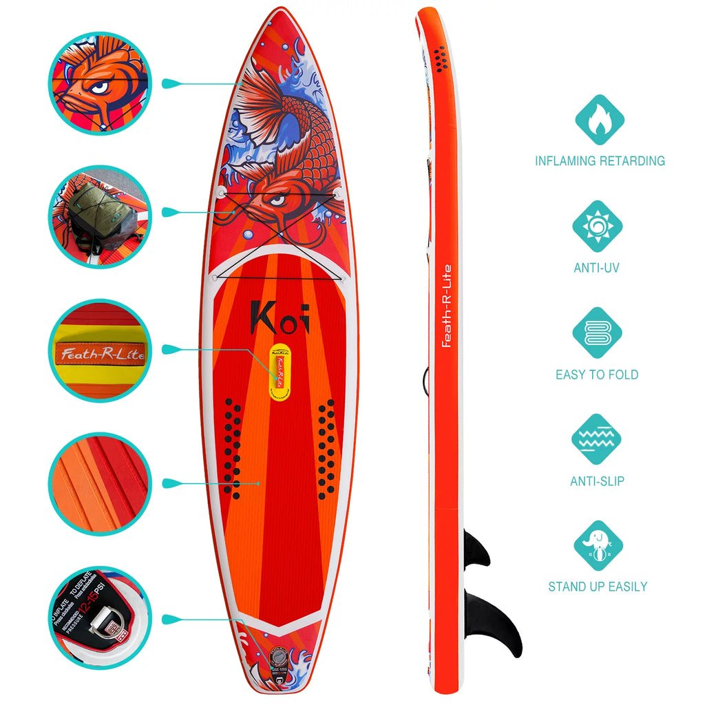 Inflatable Stand Up Paddle Board 11'6''x30''x6'' with Backpack Pump Paddle Q74298