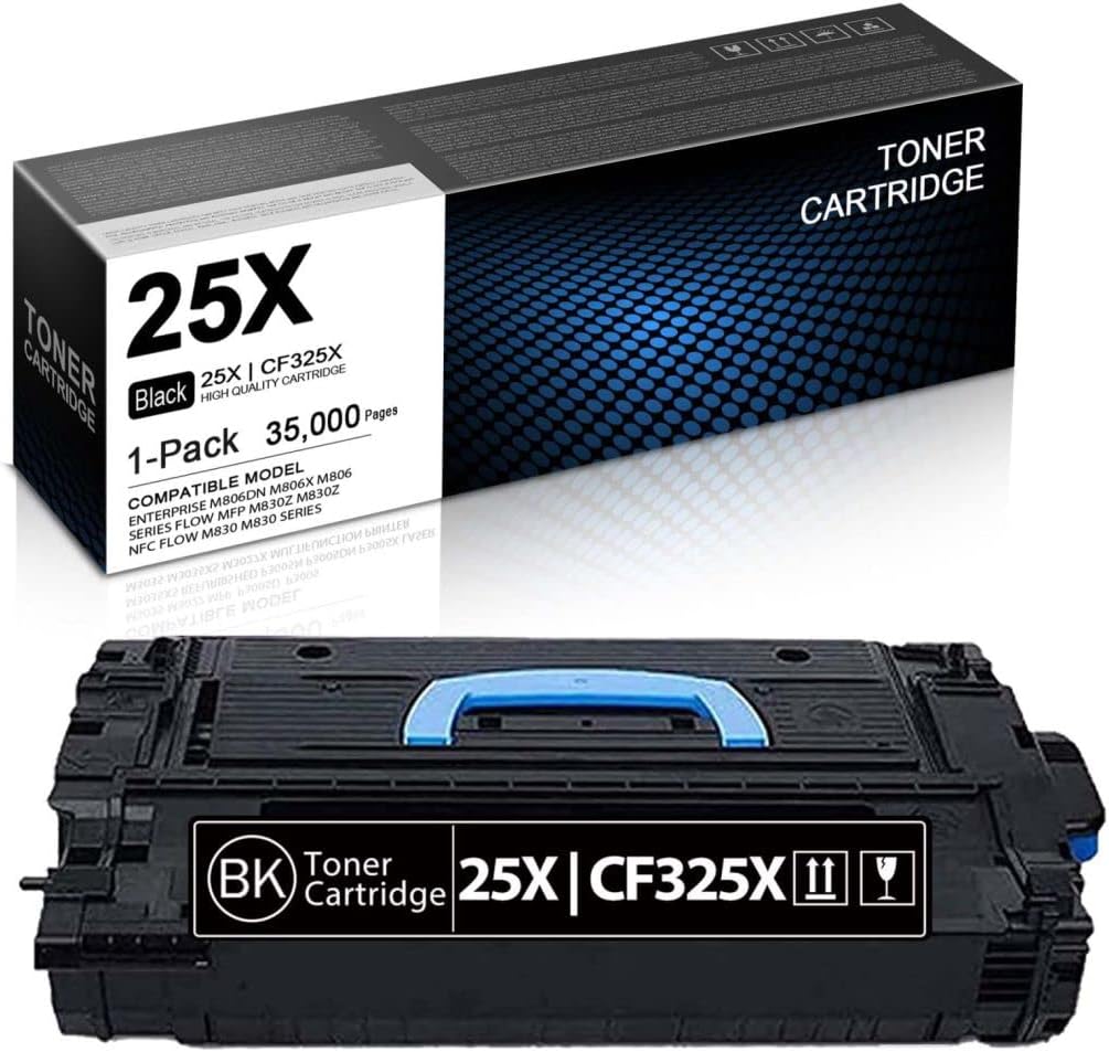 Black 1-Pack CF325X Toner Cartridge for HP Enterprise M806 M830 Series Printer F150