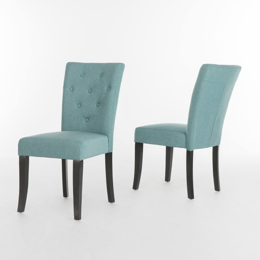 Deep Purple Fabric Dining Chair (Set of 2) O436