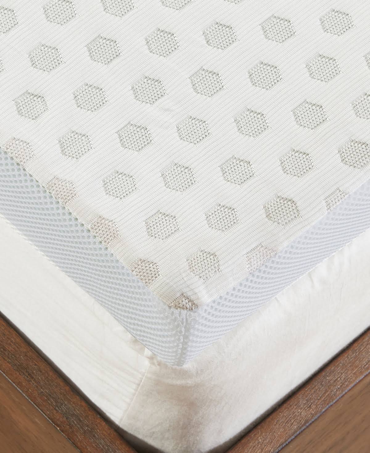 King Size Gel Memory Foam Mattress Topper with Cooling Cover W597812