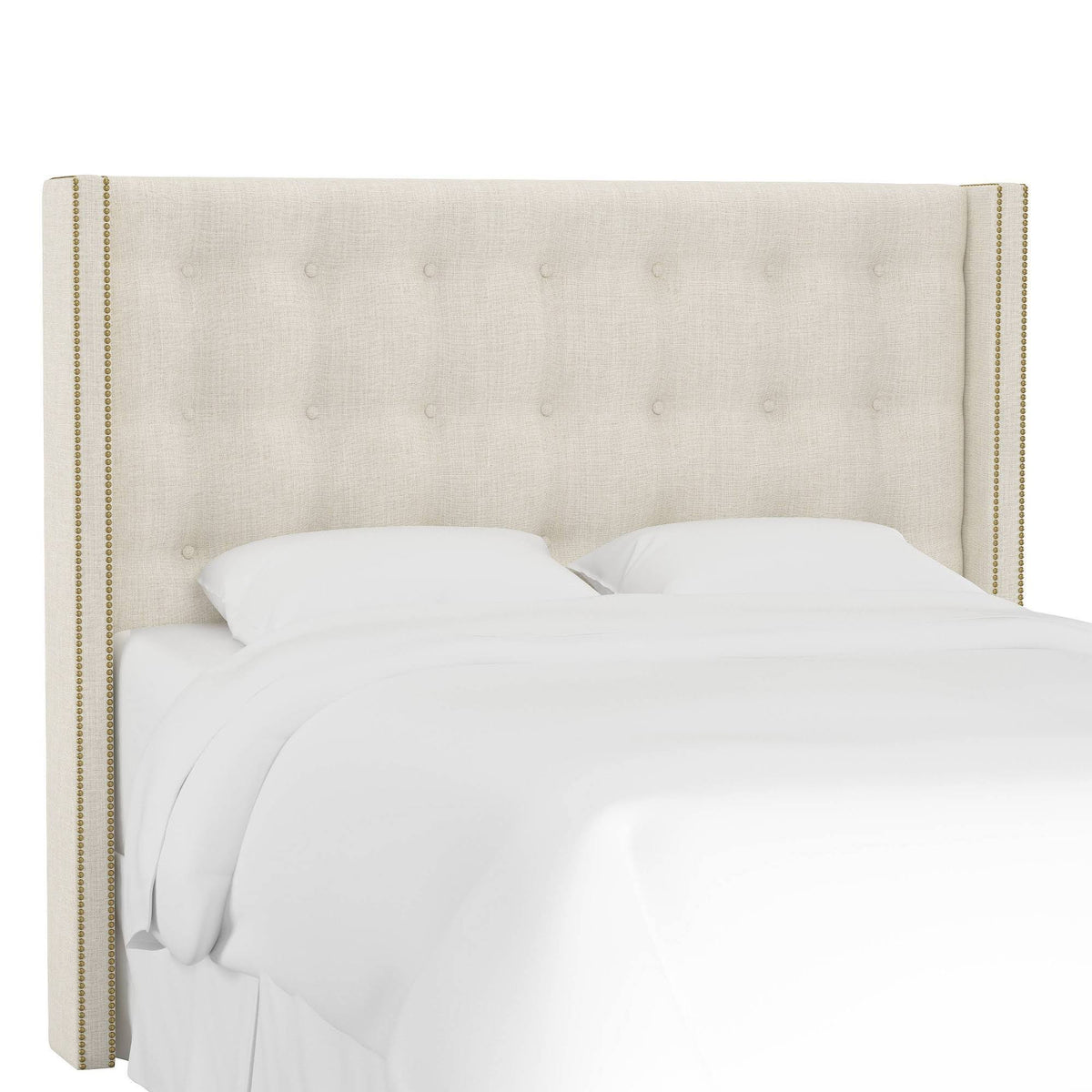 Cream Tufted Wingback Headboard California King R826363