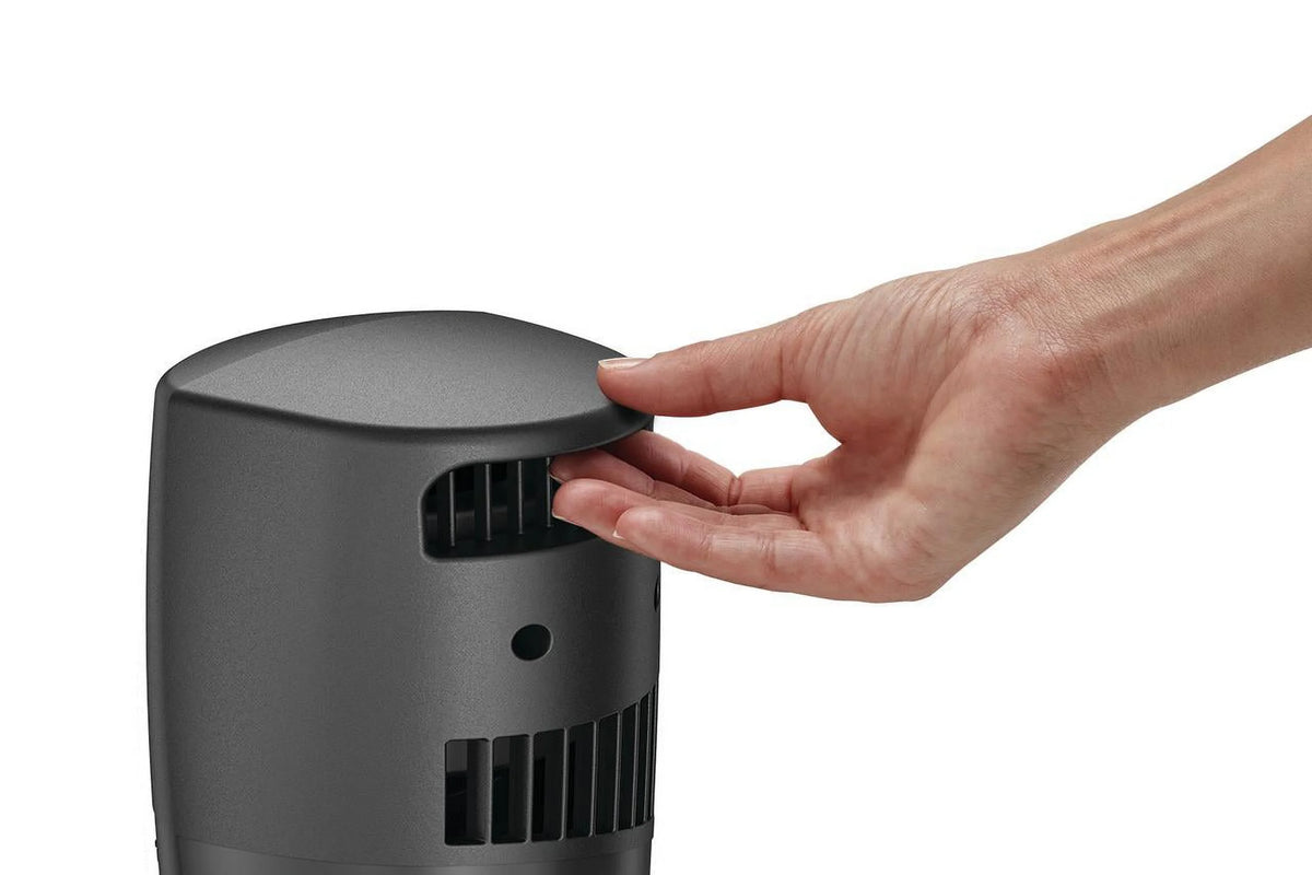 12 Twist-Top Desktop Tower Fan with 3 Speeds, Black X7545