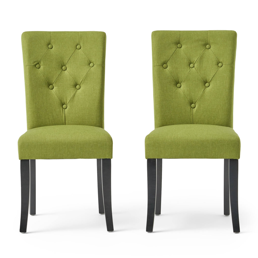 Deep Purple Fabric Dining Chair (Set of 2) O436