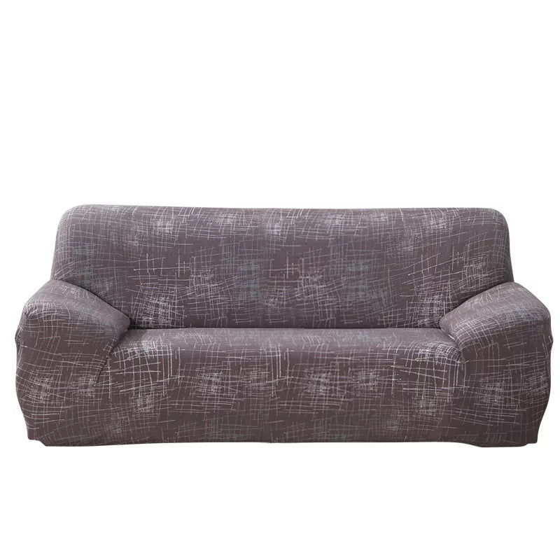 2pcs Polyester Fabric Stretch Sofa Covers for L Shape Sectional N1881