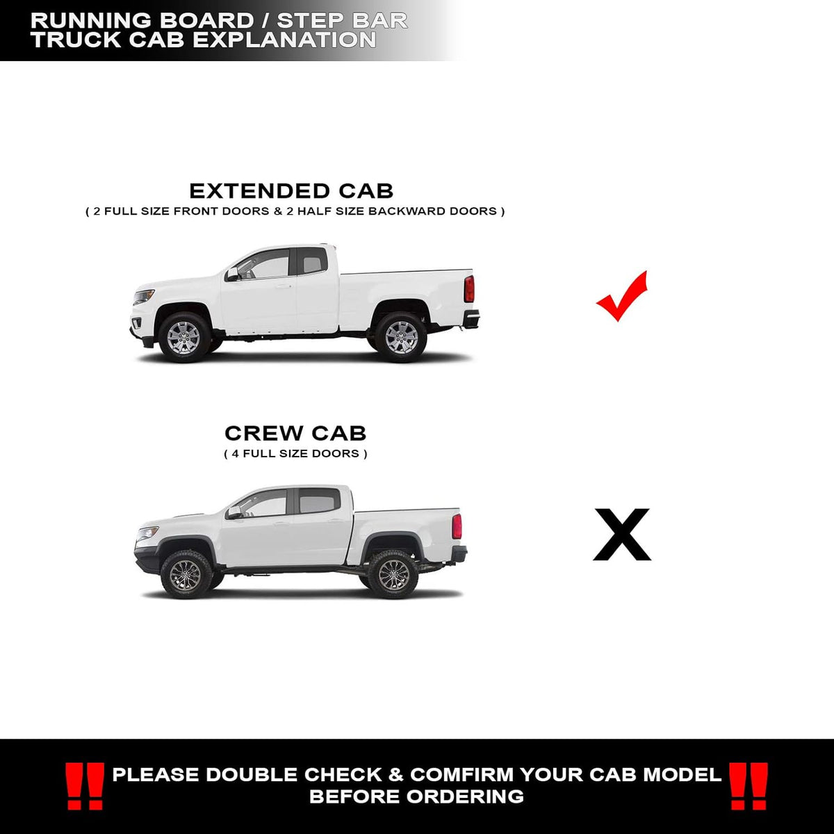 Matte Black Modular Drop Step Side Nerf Bars Rail Running Boards X733373