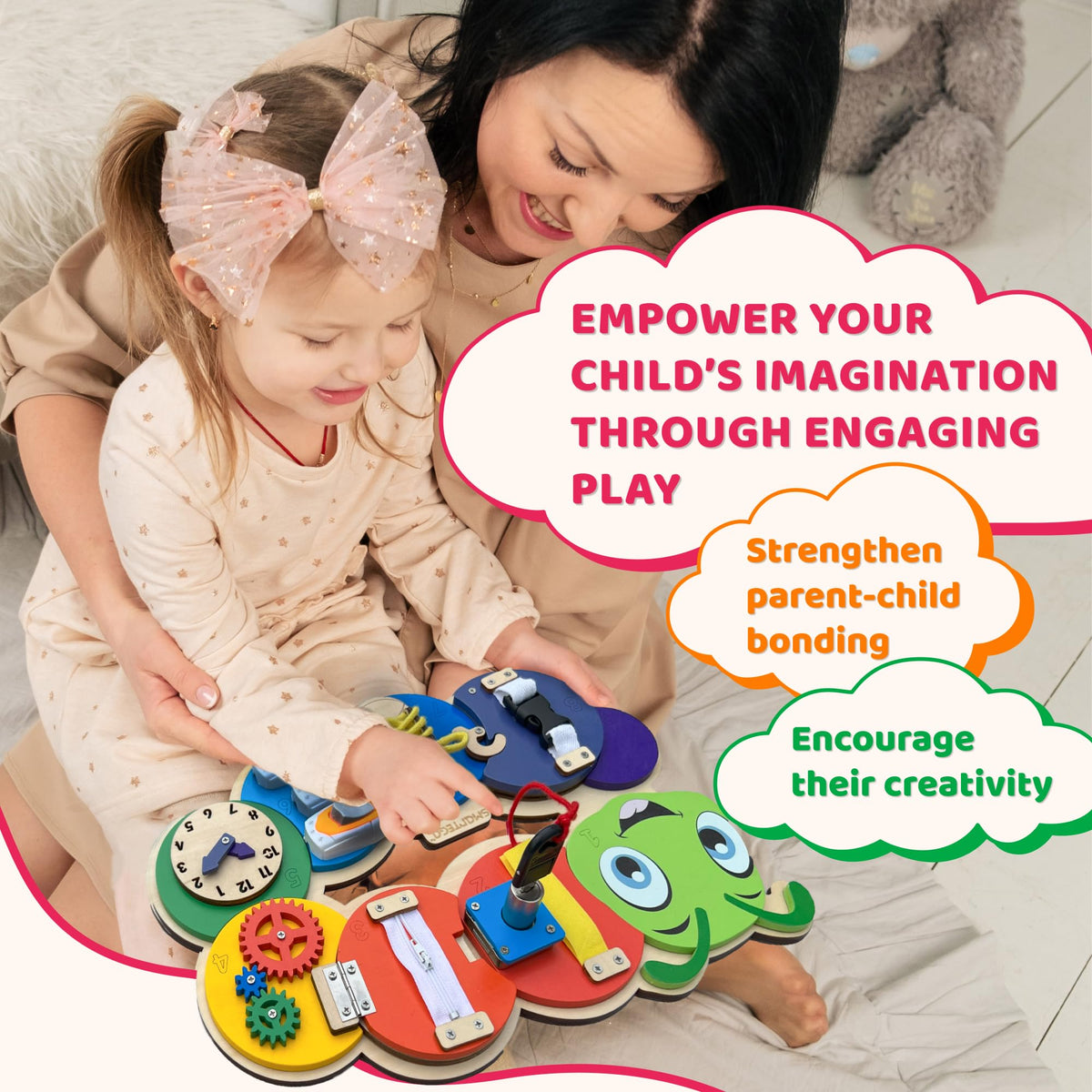 Wooden Montessori Sensory Activity Board B582