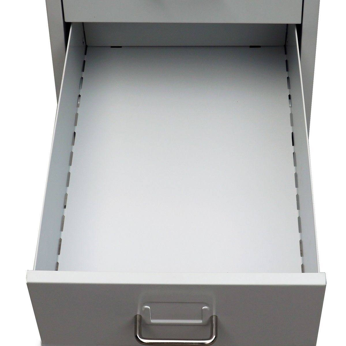 Metal Filing Cabinet with 5 Drawers Gray J55724