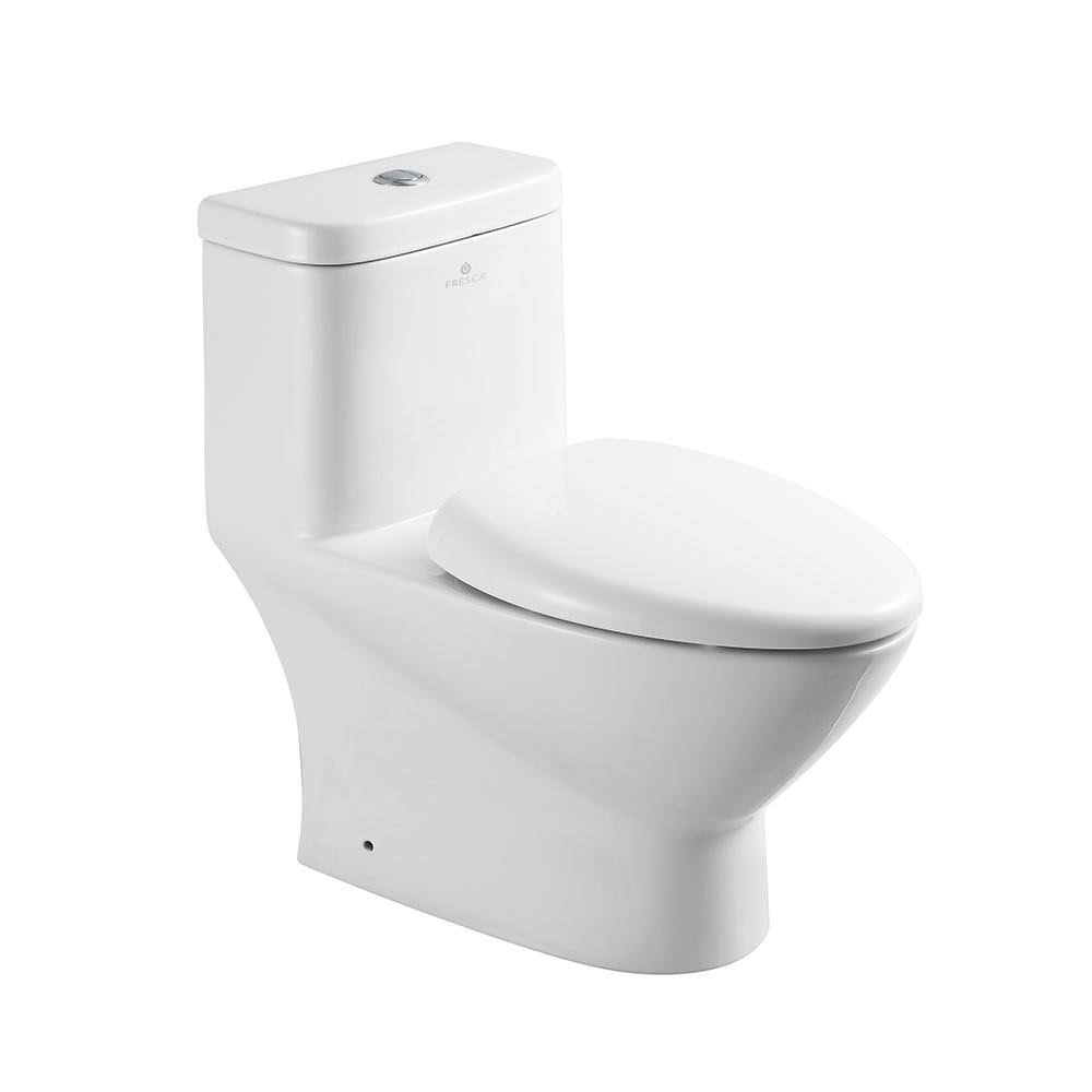 One-Piece Dual Flush Toilet with Soft Close Seat B930