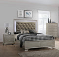 Queen Size Upholstered Panel Bed Chest Nightstand Set H12290