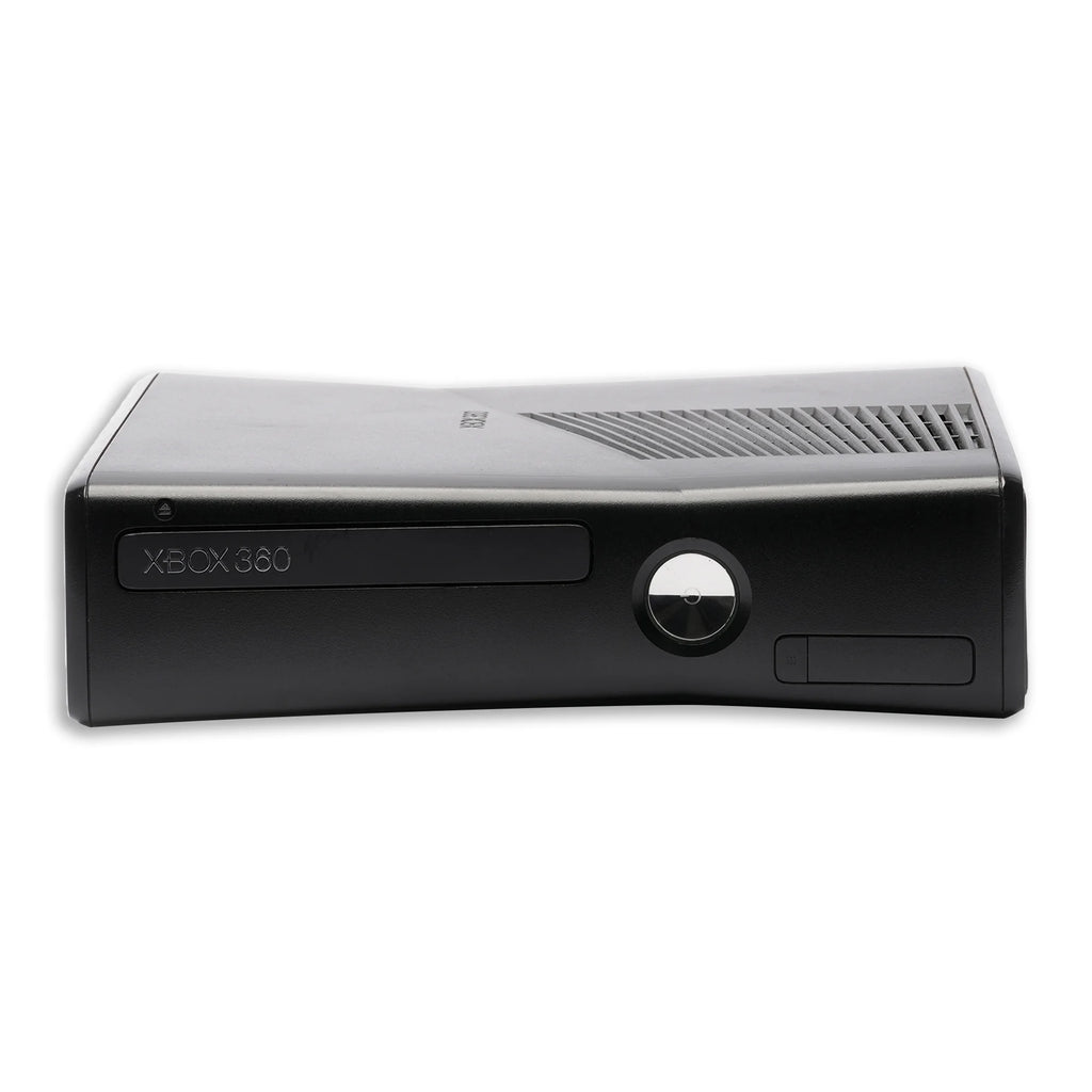 Black Xbox 360 S 4GB Game Console with 2 Wireless Controllers H3070