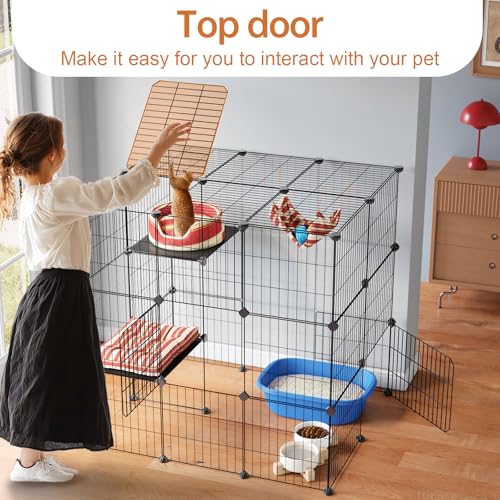 3-Tier Metal Wire Cat Cage Y205119