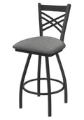 Swivel Bar Stool with Pewter Finish W298752