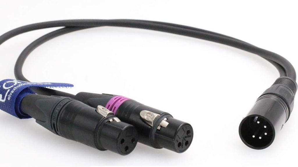 5-pin to 3-pin XLR Audio Signal Cable K8614
