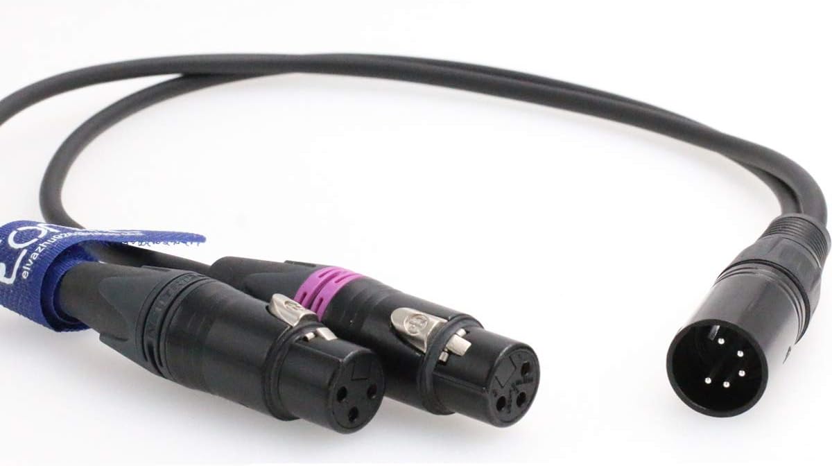 5-pin to 3-pin XLR Audio Signal Cable K8614