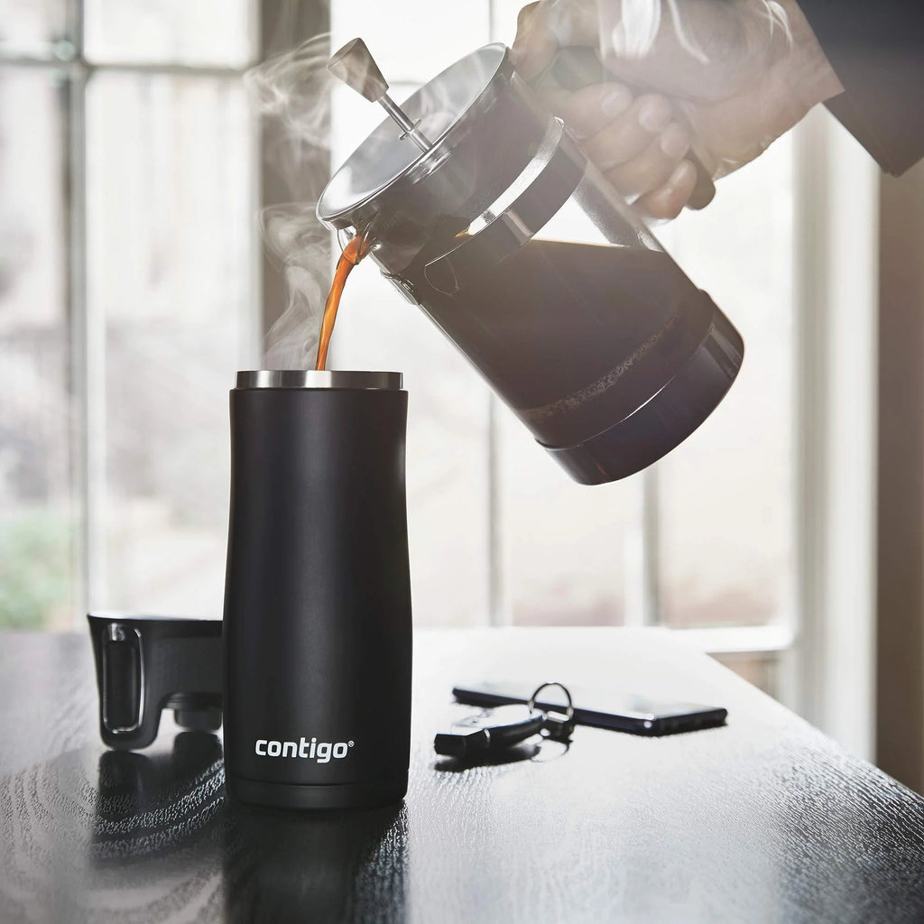 16 Oz Stainless Steel Travel Mug, 2-Pack F29931