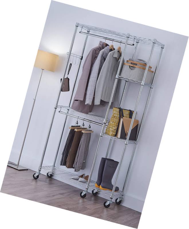 Chrome Mobile Closet Organizer Q602