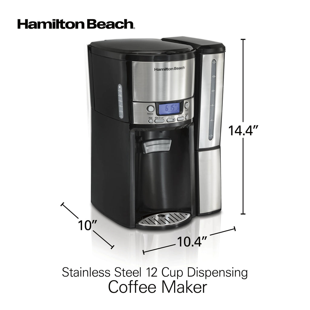 12 Cup Programmable Coffee Maker with Removable Reservoir V62195