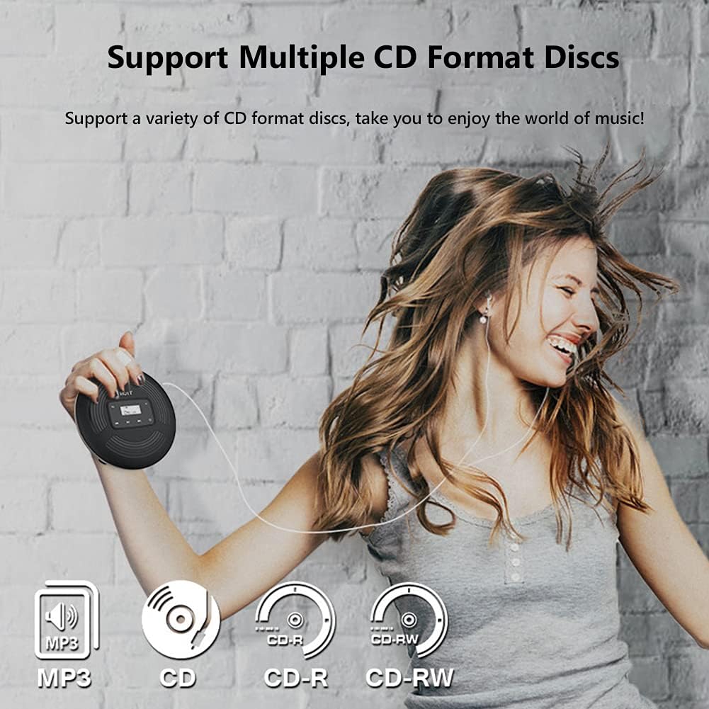 Portable CD Player Rechargeable Bluetooth FM Transmitter M623791