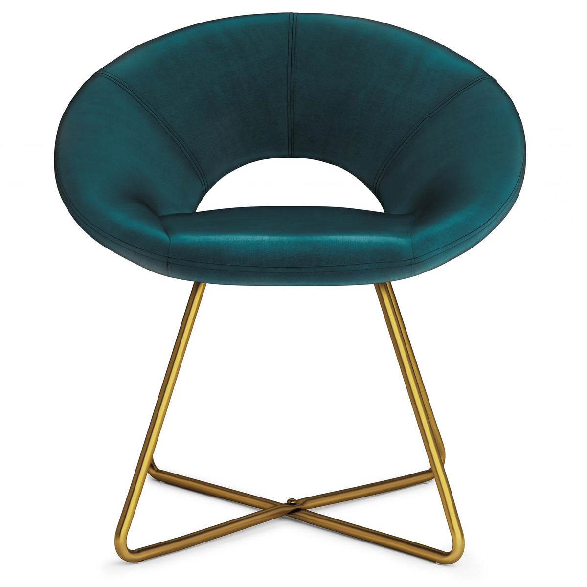 Teal Velvet Accent Chair E68235