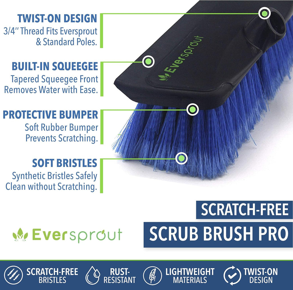 7-to-24 Foot Scrub Brush with Rubber Bumper L9282