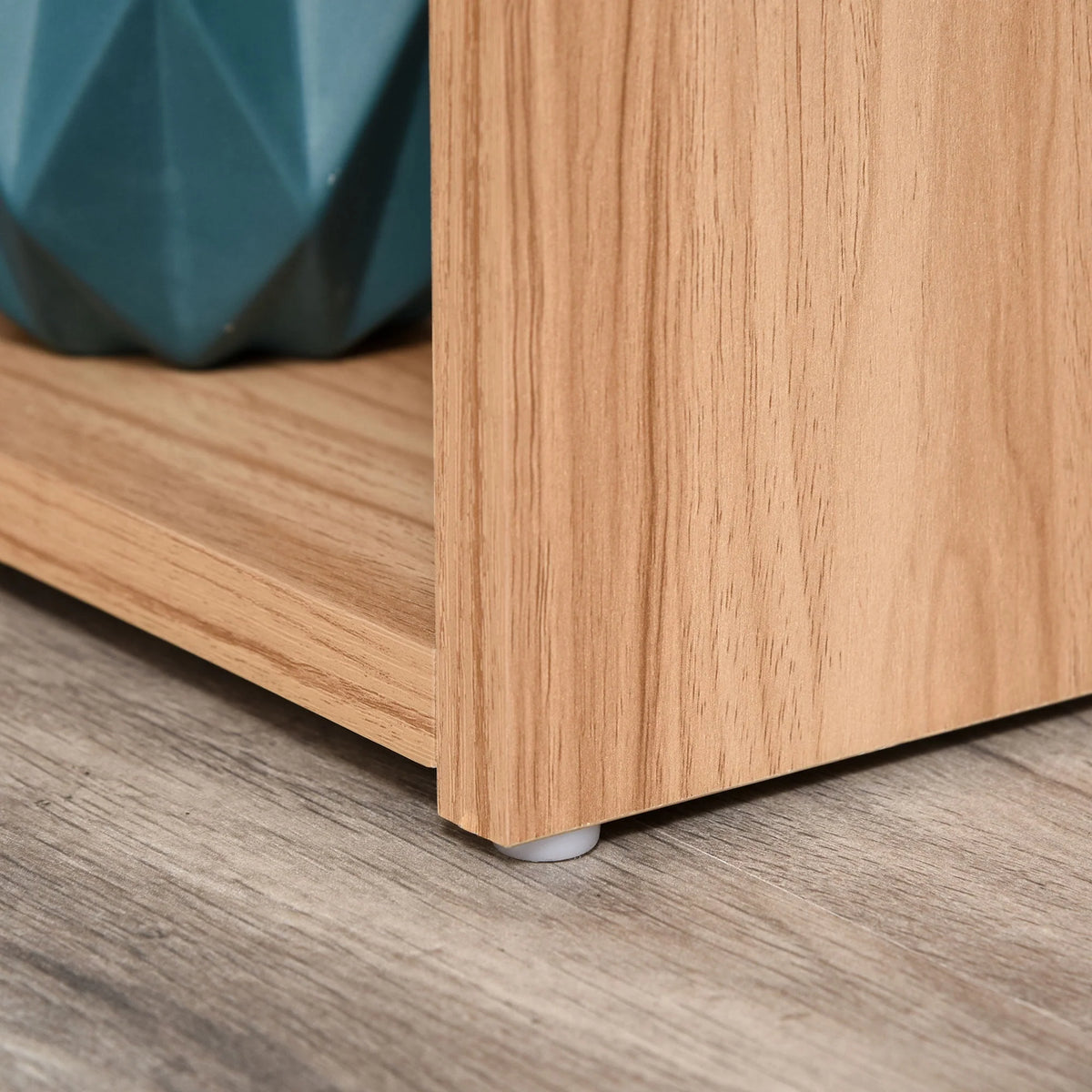 L Shaped Rotating Corner Desk with Bookshelves M6016