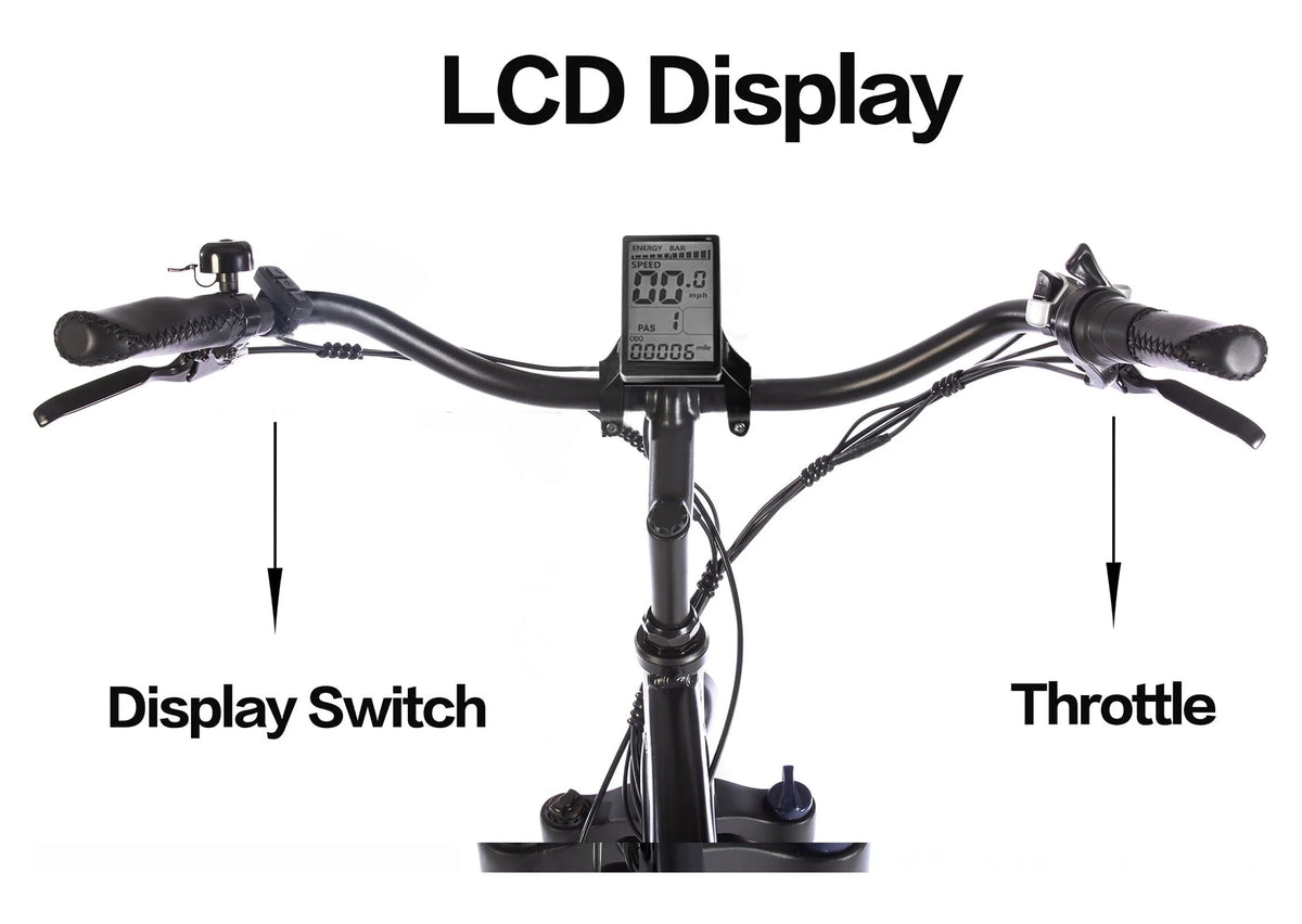 48V 750W 16Ah 26" Step-Thru Beach Cruiser Electric Bicycle D138