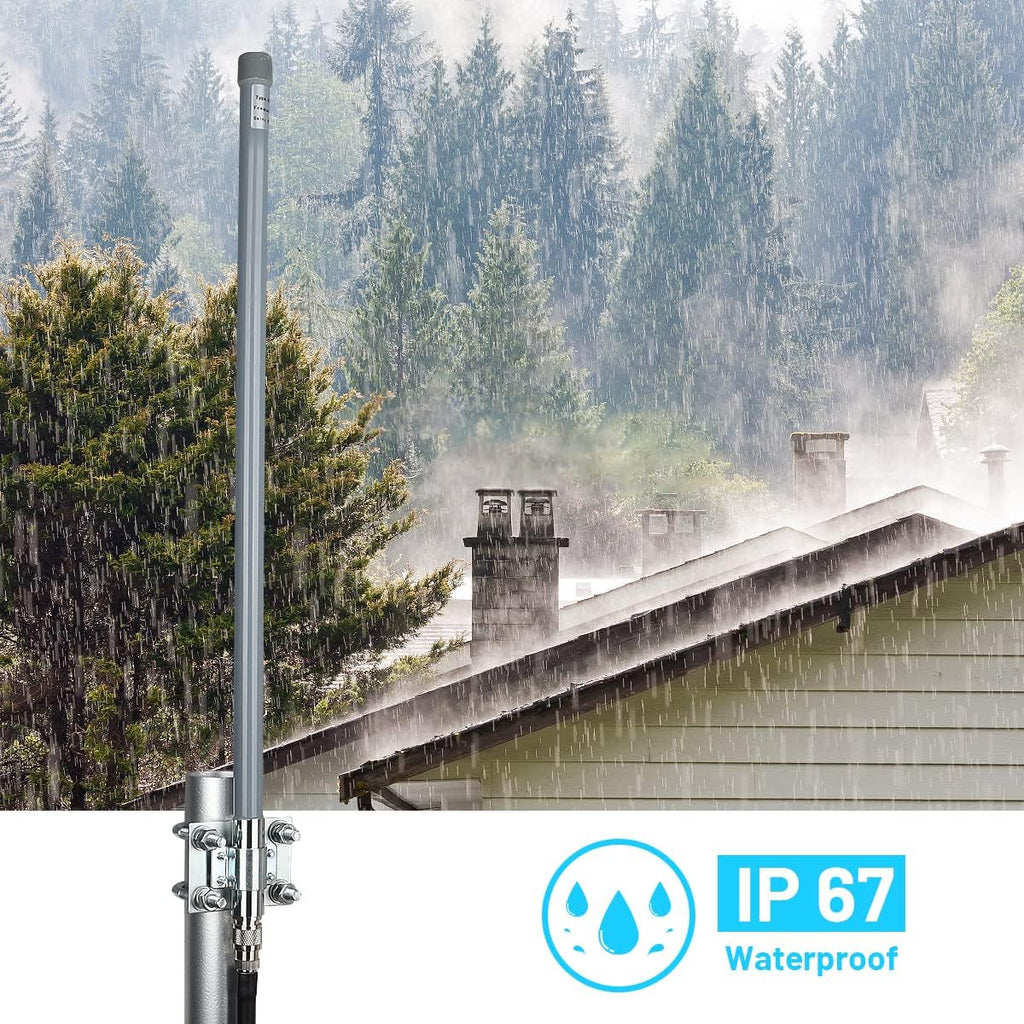 5 dBi LoRa Antenna 915Mhz Outdoor Omni-Directional Antenna with KMR240 Cable and Adapter Y275346