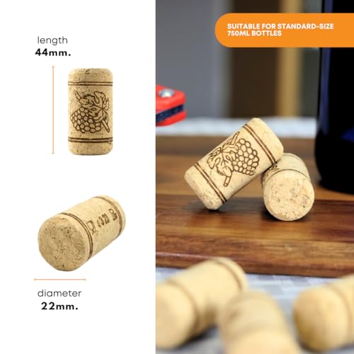 30 Beige #8 Straight Wine Corks W2864
