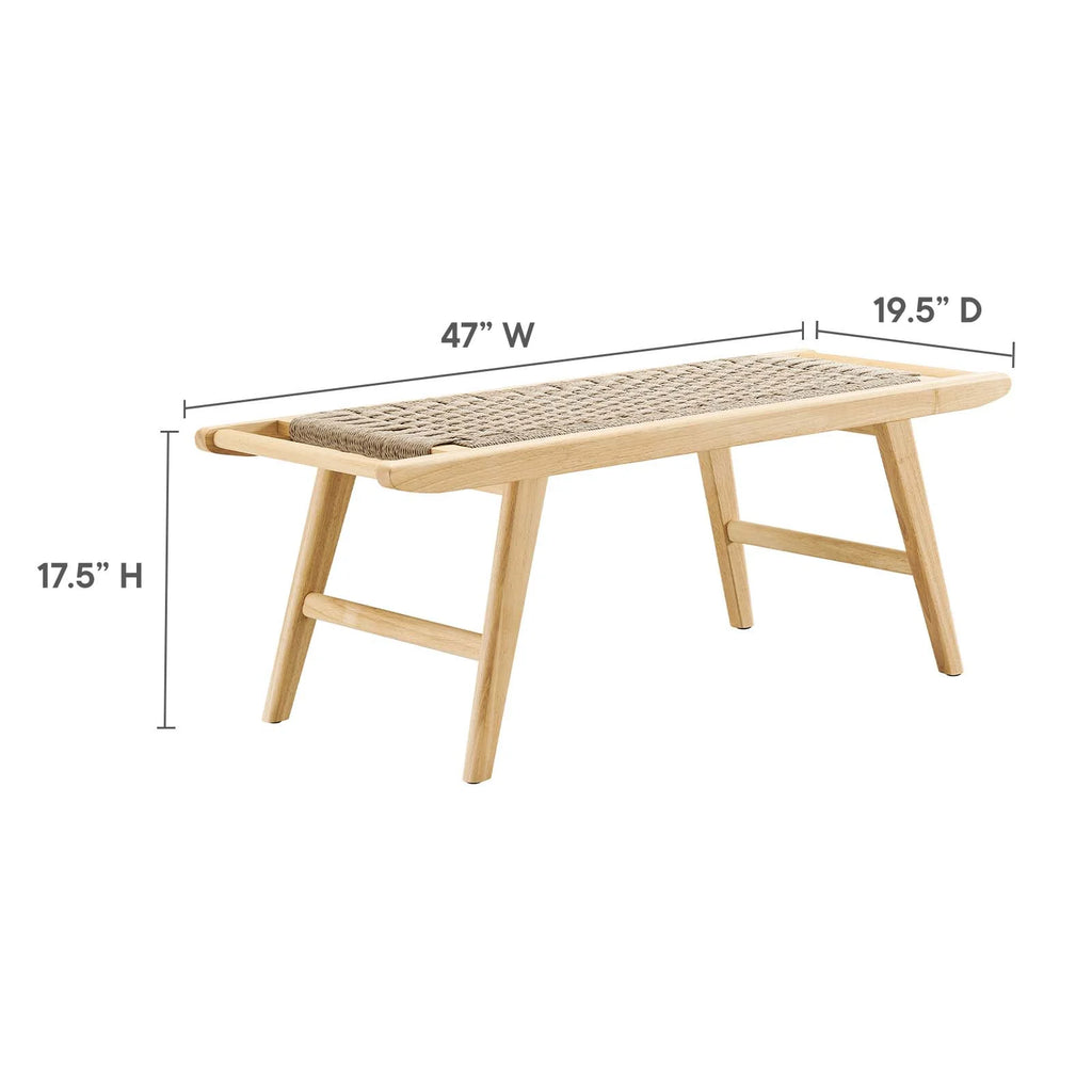 Natural Wood Bench B783