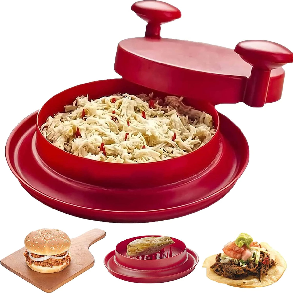 Chicken Shredder Tool with Handles and Non-Skid Base I6357