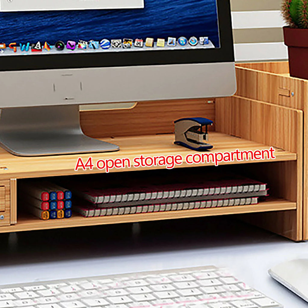 Wood Computer Stand with Drawer B562518