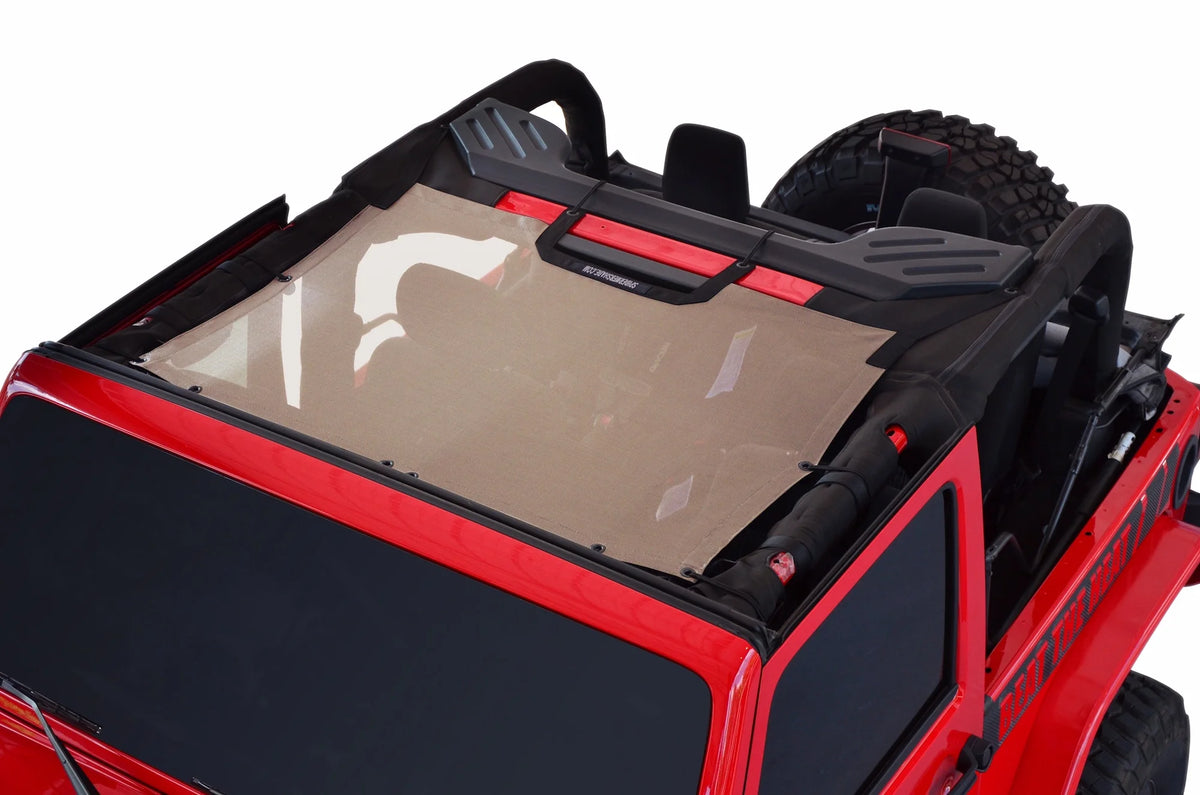 Mesh Shade Top Sunshade for Jeep Wrangler JK 2-Door and JKU 4-Door K93139